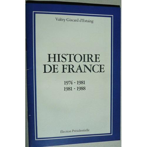 Histoire De France 1974-1981 1981-1988 on Productcaster.