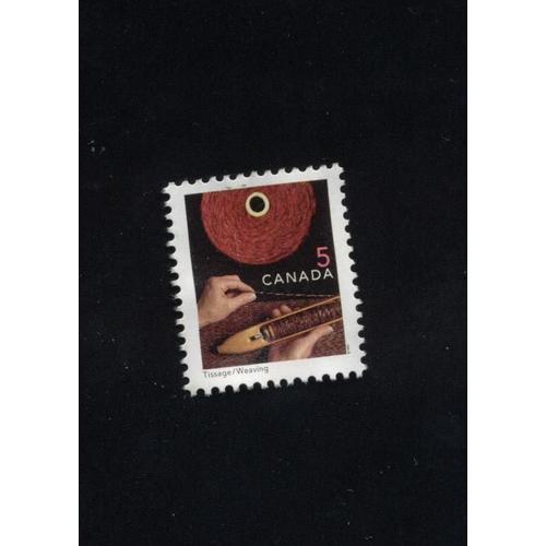 Timbre Stamp Selo Tissage Weaving 5 Canada 1999 on Productcaster.