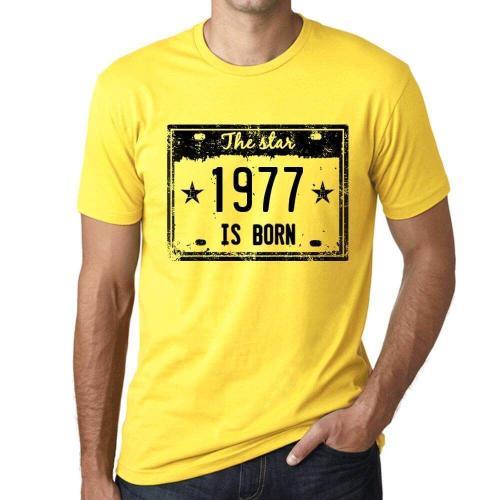 Homme Tee-Shirt La Star Est Née En 1977 - The Star Is Born In 1977 ... on Productcaster.