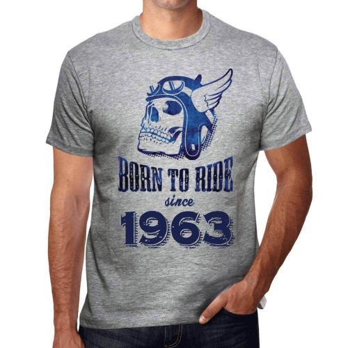 Homme Tee-Shirt Né Pour Rouler Depuis 1963 - Born To Ride Since 196... on Productcaster.