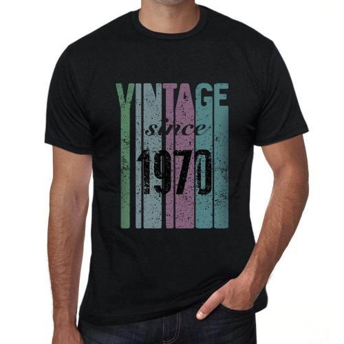 Homme Tee-Shirt Vintage Depuis 1970 - Vintage Since 1970 - 54 Ans T... on Productcaster.