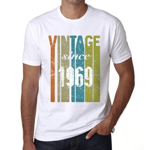 Homme Tee-Shirt Vintage Depuis 1969 - Vintage Since 1969 - 55 Ans T... on Productcaster.