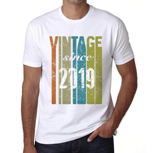 Homme Tee-Shirt Vintage Depuis 2019 - Vintage Since 2019 - 5 Ans T-... on Productcaster.