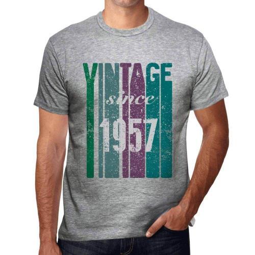 Homme Tee-Shirt Vintage Depuis 1957 - Vintage Since 1957 - 67 Ans T... on Productcaster.