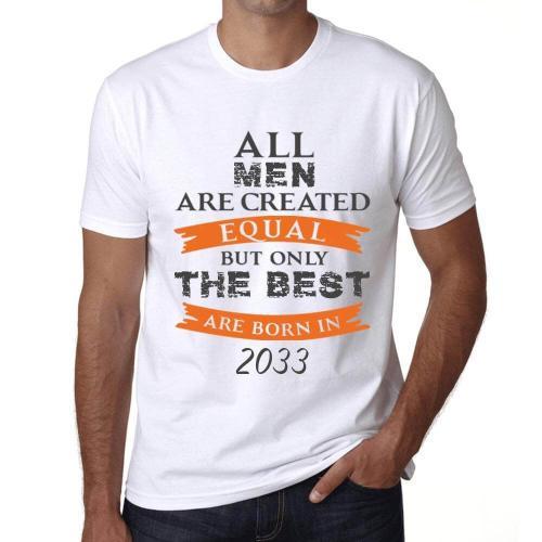 Homme Tee-Shirt Tous Les Hommes Sont Créés Égaux Mais Seuls Les Mei... on Productcaster.