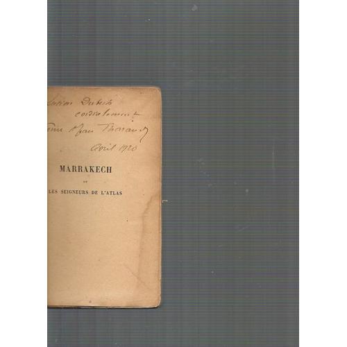 Marrakech Ou Les Seigneurs De L'atlas De Jérôme Et Jean Tharaud on Productcaster.