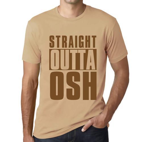 Homme Tee-Shirt Tout Droit Sorti D'osh - Straight Outta Osh - T-Shi... on Productcaster.