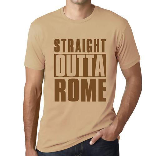 Homme Tee-Shirt Tout Droit Sorti De Rome - Straight Outta Rome - T-... on Productcaster.