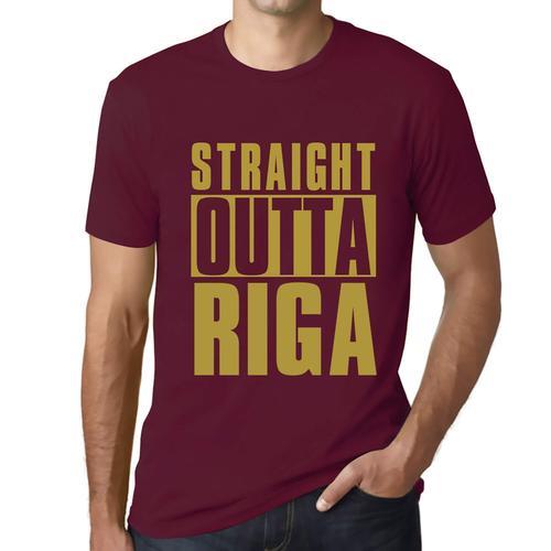 Homme Tee-Shirt Tout Droit Sorti De Riga - Straight Outta Riga - T-... on Productcaster.