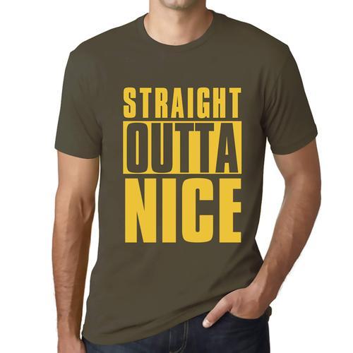 Homme Tee-Shirt Tout Droit Sorti De Nice - Straight Outta Nice - T-... on Productcaster.