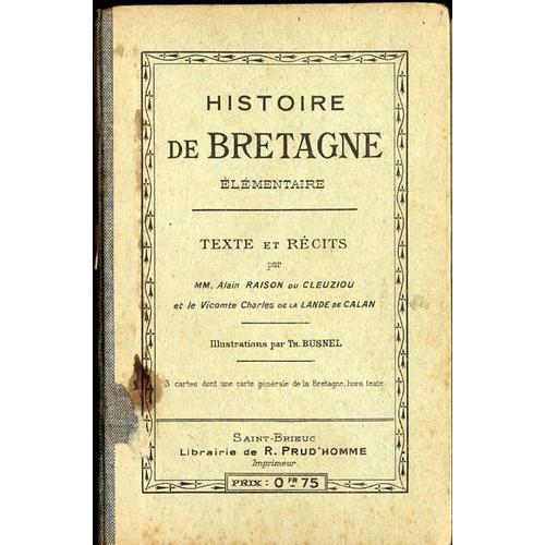 Histoire De Bretagne Élémentaire on Productcaster.