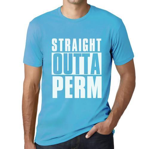 Homme Tee-Shirt Tout Droit Sorti De La Perm - Straight Outta Perm -... on Productcaster.