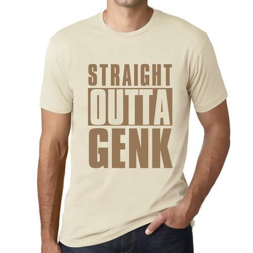 Homme Tee-Shirt Tout Droit Sorti De Genk - Straight Outta Genk - T-... on Productcaster.