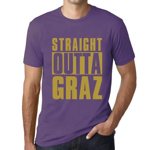 Homme Tee-Shirt Tout Droit Sorti De Graz - Straight Outta Graz - T-... on Productcaster.