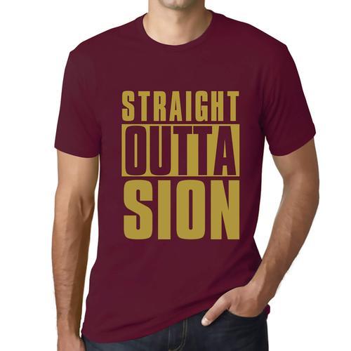 Homme Tee-Shirt Tout Droit Sorti De Sion - Straight Outta Sion - T-... on Productcaster.