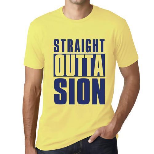 Homme Tee-Shirt Tout Droit Sorti De Sion - Straight Outta Sion - T-... on Productcaster.