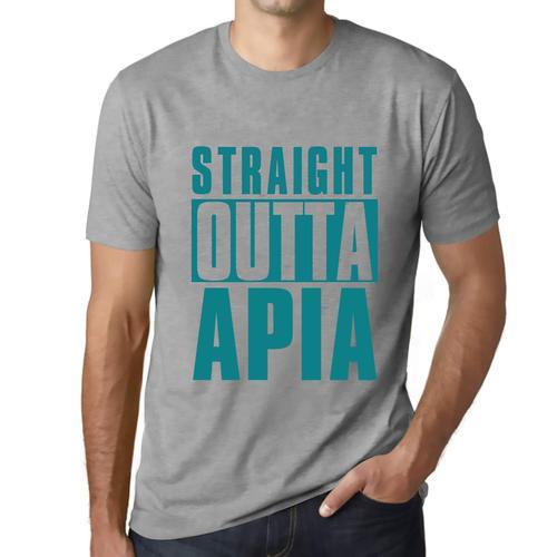 Homme Tee-Shirt Tout Droit Sorti D'apia - Straight Outta Apia - T-S... on Productcaster.