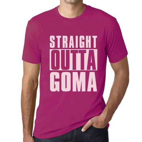 Homme Tee-Shirt Tout Droit Sorti De Goma - Straight Outta Goma - T-... on Productcaster.