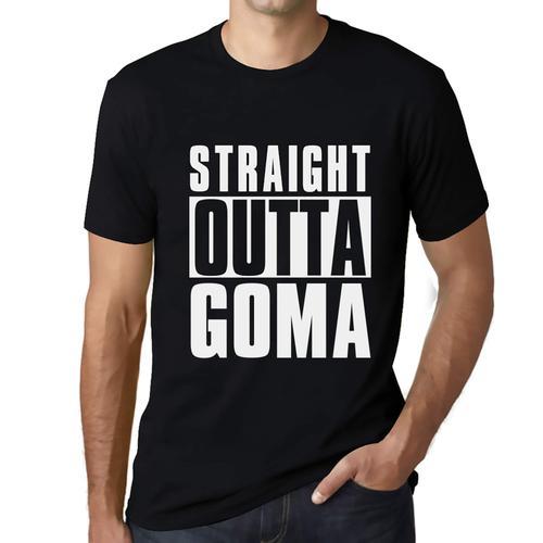 Homme Tee-Shirt Tout Droit Sorti De Goma - Straight Outta Goma - T-... on Productcaster.