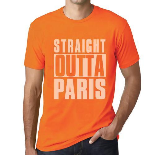 Homme Tee-Shirt Tout Droit Sorti De Paris - Straight Outta Paris - ... on Productcaster.