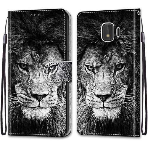 Coque Pour Samsung Galaxy J2 Core, Etui En Cuir Pu Portefeuille Hou... on Productcaster.