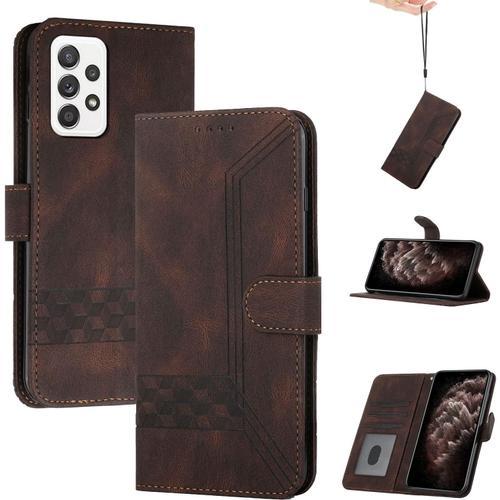 Coque Pour Samsung Galaxy A53 5g,Portefeuille Etui Housse En Cuir P... on Productcaster.