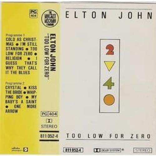 Elton John - Too Low For Zero on Productcaster.