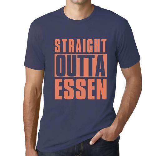 Homme Tee-Shirt Tout Droit Sorti D'essen - Straight Outta Essen - T... on Productcaster.