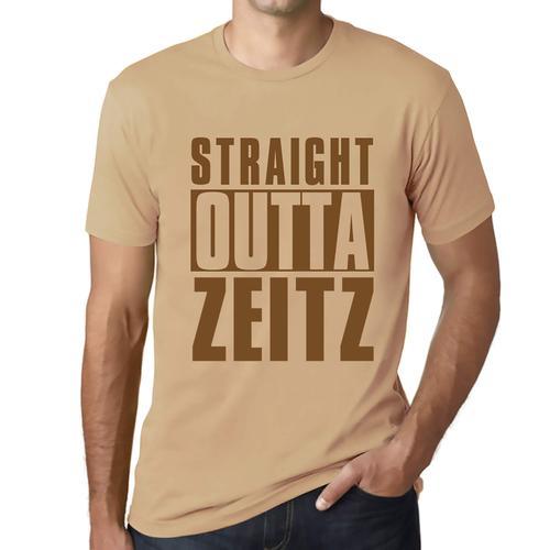 Homme Tee-Shirt Tout Droit Sorti De Zeitz - Straight Outta Zeitz - ... on Productcaster.