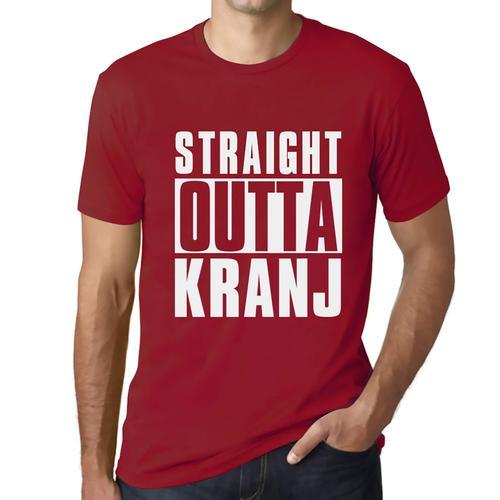 Homme Tee-Shirt Tout Droit Sorti De Kranj - Straight Outta Kranj - ... on Productcaster.