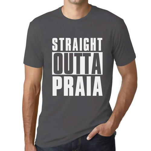 Homme Tee-Shirt Tout Droit Sorti De Praia - Straight Outta Praia - ... on Productcaster.