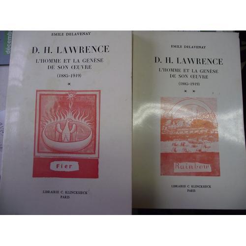 D.H.Lawrence L'homme Et La Genese De Son Oeuvre (1885-1919)2 Tomes on Productcaster.