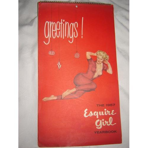 Calendrier Calendar Usa 1957 Greetings Esquire Girl Yearbook 12 Pin... on Productcaster.