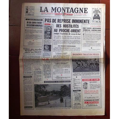 La Montagne Centre France 1971 N° 16947 : La Semaine Politique Un ... on Productcaster.