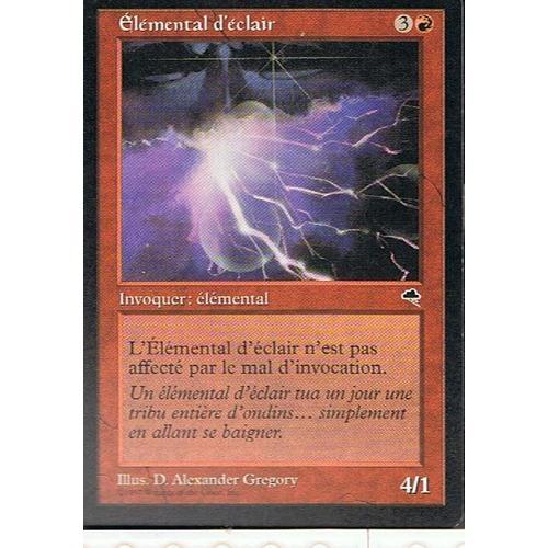 Elémental D'éclair ( Lightning Elemental ) - Magic Mtg - Tempete - C on Productcaster.