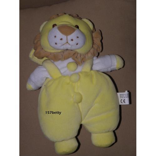 Doudou Lion Jaune Avec Scratch Imagin' 24 Cm. on Productcaster.