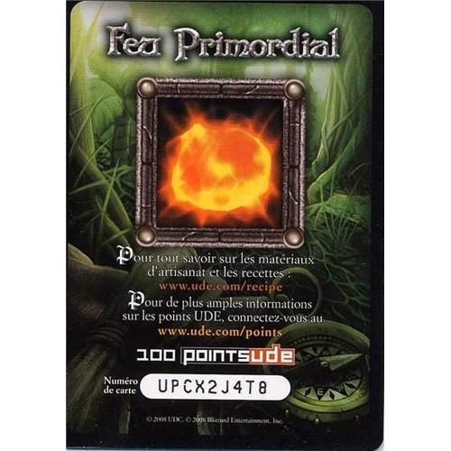 World Of Warcraft - Feu Primordial - Carte Ude on Productcaster.