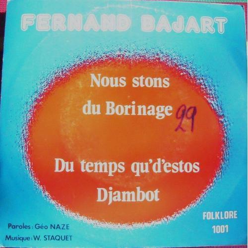 Nous Stons Du Borinage / Du Temps Qu'd'estos Djambot (Folk Wallon) on Productcaster.