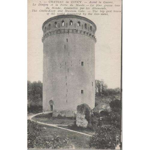 Carte Postale - Coucy - Donjon Et Porte Musée Avant La Guerre 1910 on Productcaster.