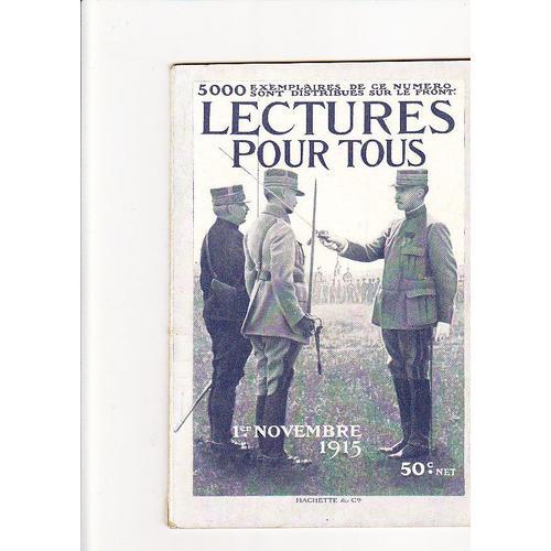 Lectures Pour Tous N° 0 : 1er Novembre 1915 on Productcaster.