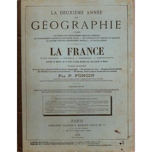 La Deuxiéme Annnée De Geàgraphie, La France,Étude Phisyque, Politiq... on Productcaster.