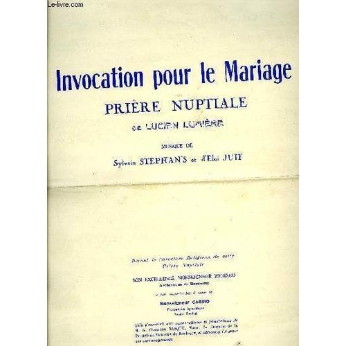 Invocation Pour Le Mariage on Productcaster.