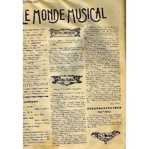 Le Monde Musical 20e Annee N°13 Diran Alexanian on Productcaster.