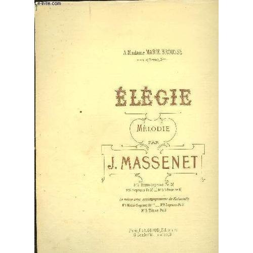 Elegie Mélodie Pour Mezzo-Soprano on Productcaster.