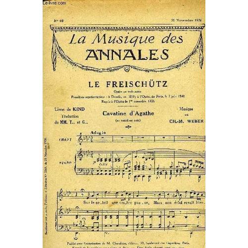 La Musique Des Annales N°60 Le Freischûtz on Productcaster.