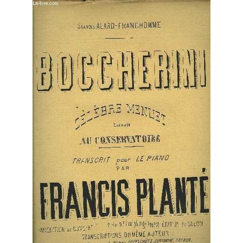 Menuet De Boccherini Transcrit Pour Le Piano on Productcaster.