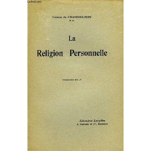 La Religion Personnelle on Productcaster.