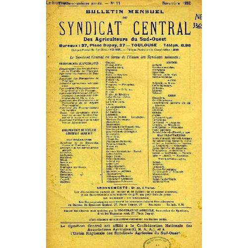 Bulletin Mensuel Du Syndicat Central Des Agriculteurs Du Sud-Ouest,... on Productcaster.