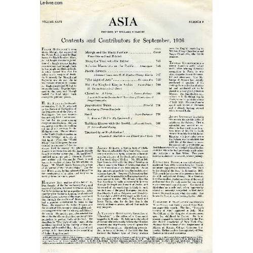 Asia, Vol. 26, N° 9, Sept. 1926 on Productcaster.