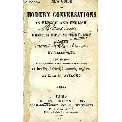 New Guide To Mdern Conversations In French And English, Dialogues O... on Productcaster.